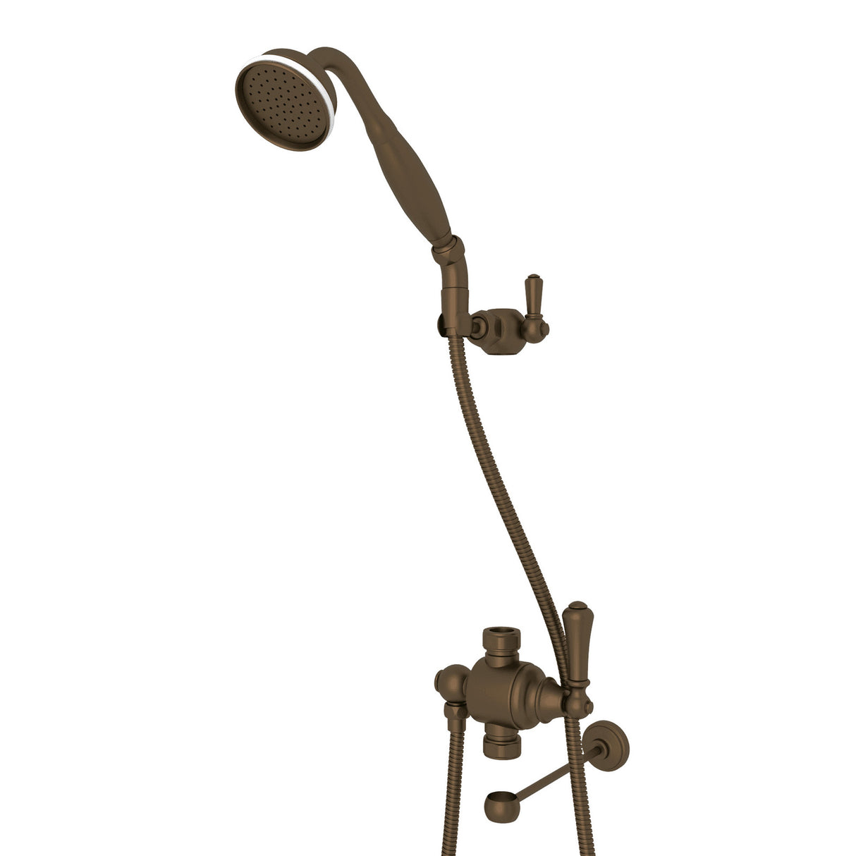 Riser Diverter With Handshower, Hose, And Parking Bracket