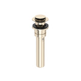 Push Drain With Overflow