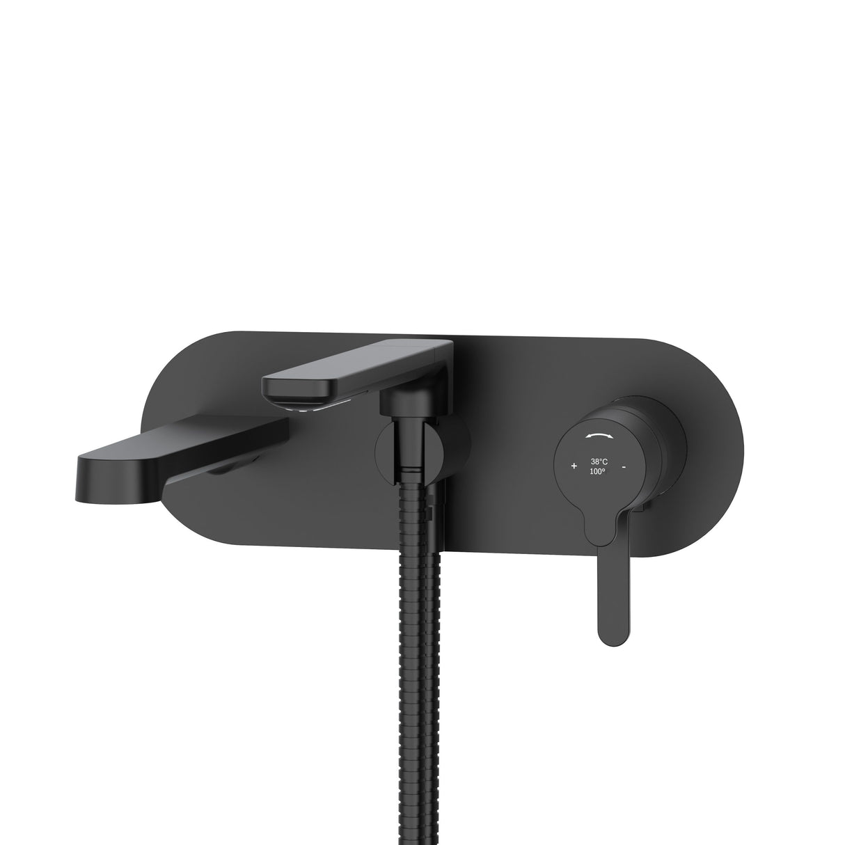 Wall-mount Type T/P (thermo/pressure balance) coaxial tub filler trim with handshower