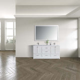 Waltz Transitional Floor Mount Double Sink Vanity Set