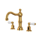 Edwardian Widespread Lavatory Faucet With Column Spout