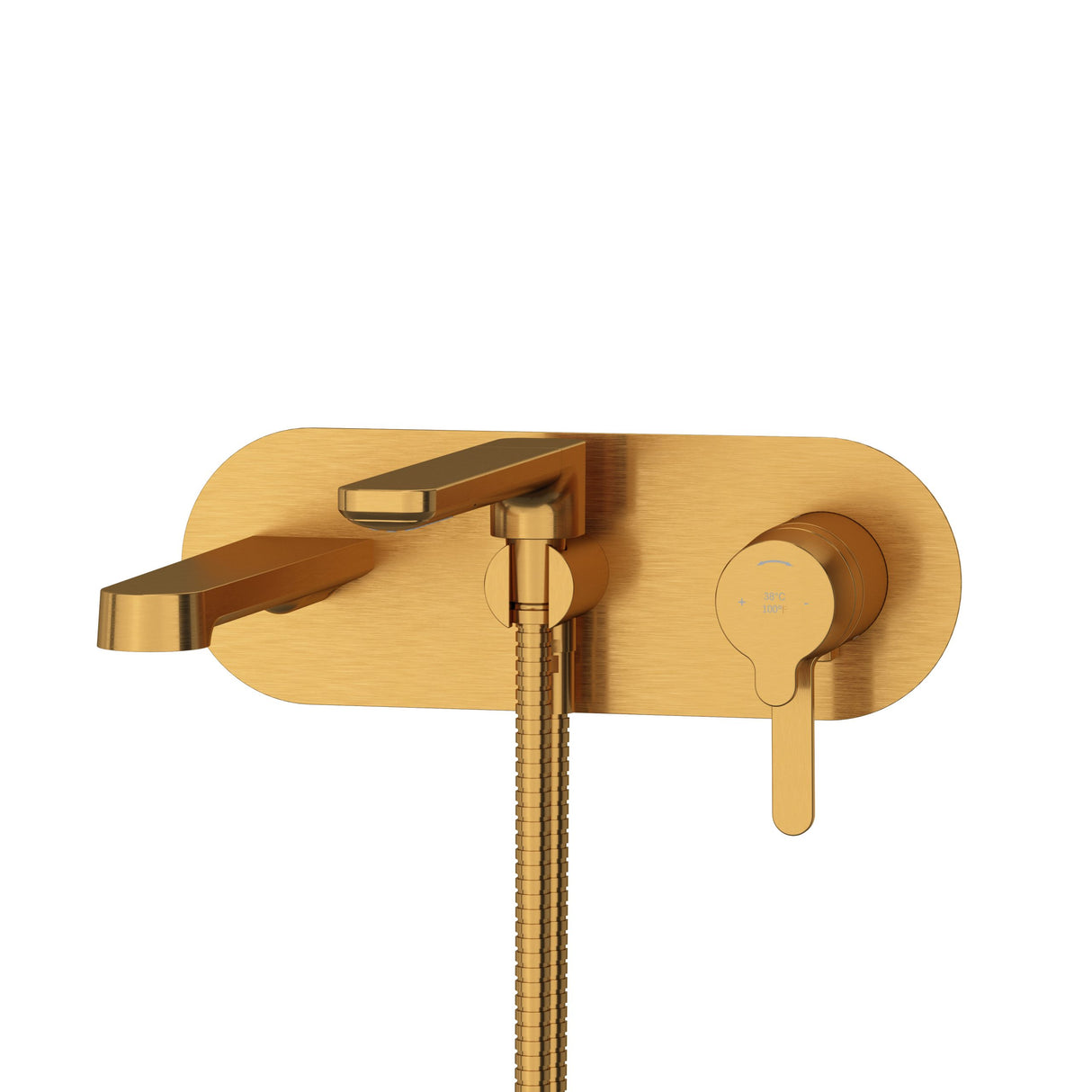 Wall-mount Type T/P (thermo/pressure balance) coaxial tub filler trim with handshower