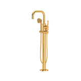 Armstrong Single Hole Floor-mount Tub Filler Trim With U-Spout