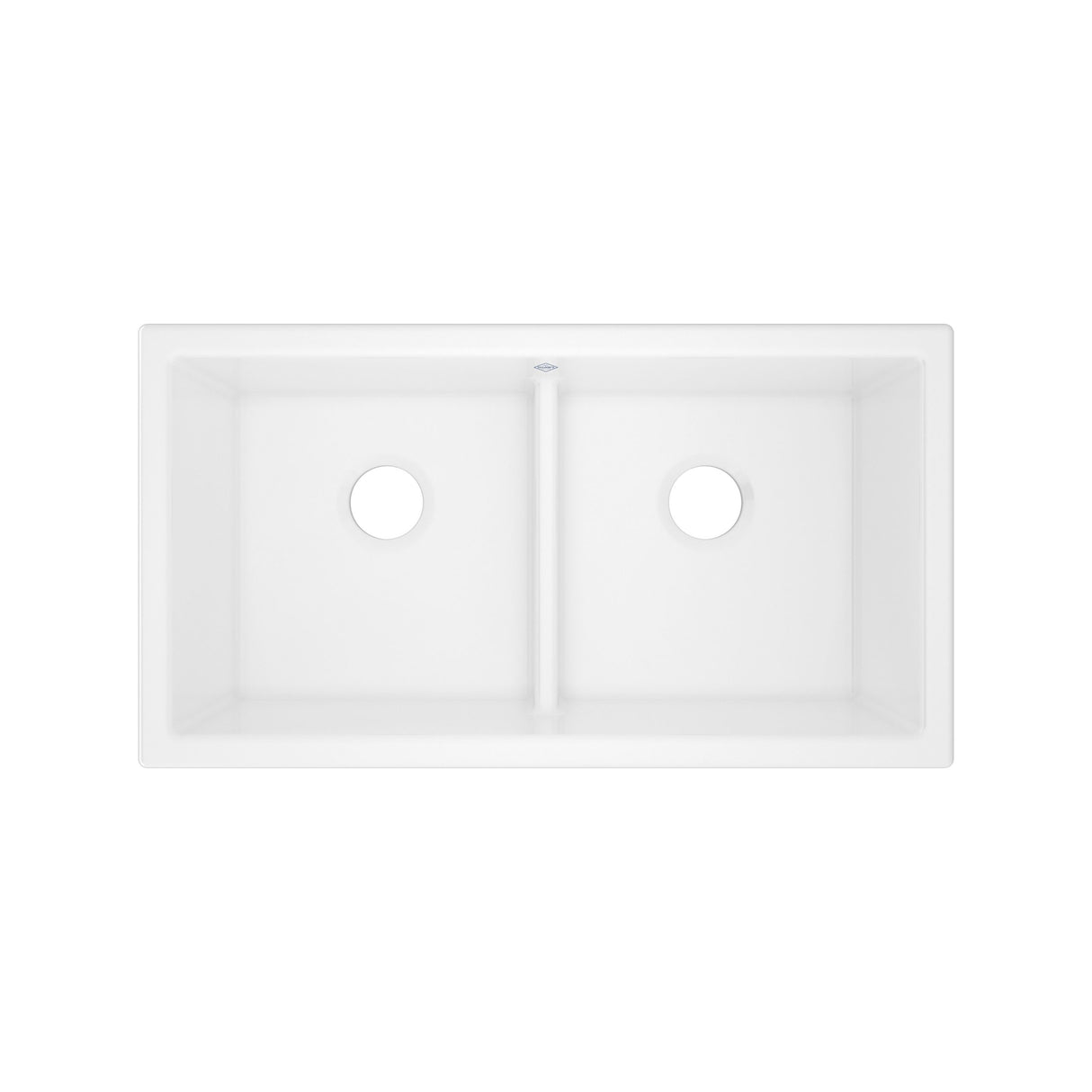 Shaker 33" Double Bowl Undermount Fireclay Kitchen Sink
