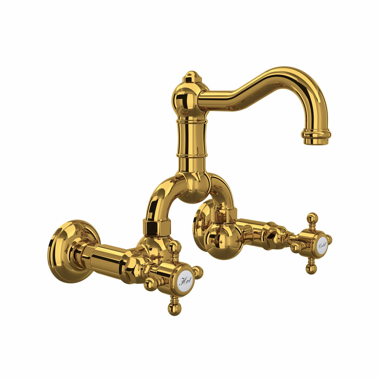 Acqui? Wall Mount Bridge Lavatory Faucet With Column Spout A1418xm-2