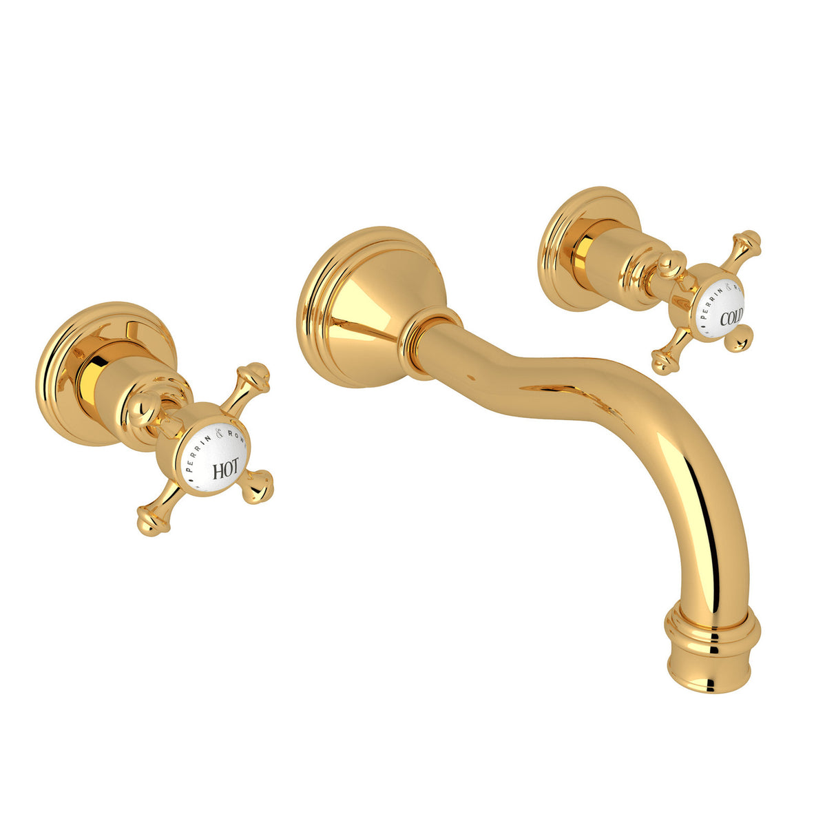 Georgian Era Wall Mount Lavatory Faucet Trim