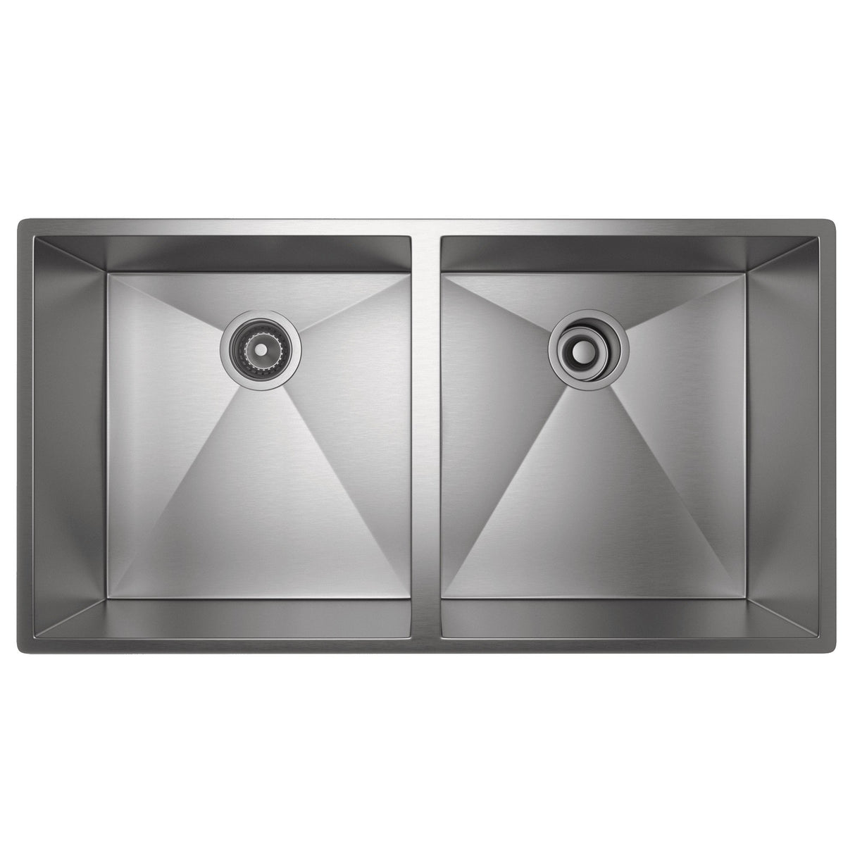 Forze™ 35" Double Bowl Stainless Steel Kitchen Sink Rss3518sb
