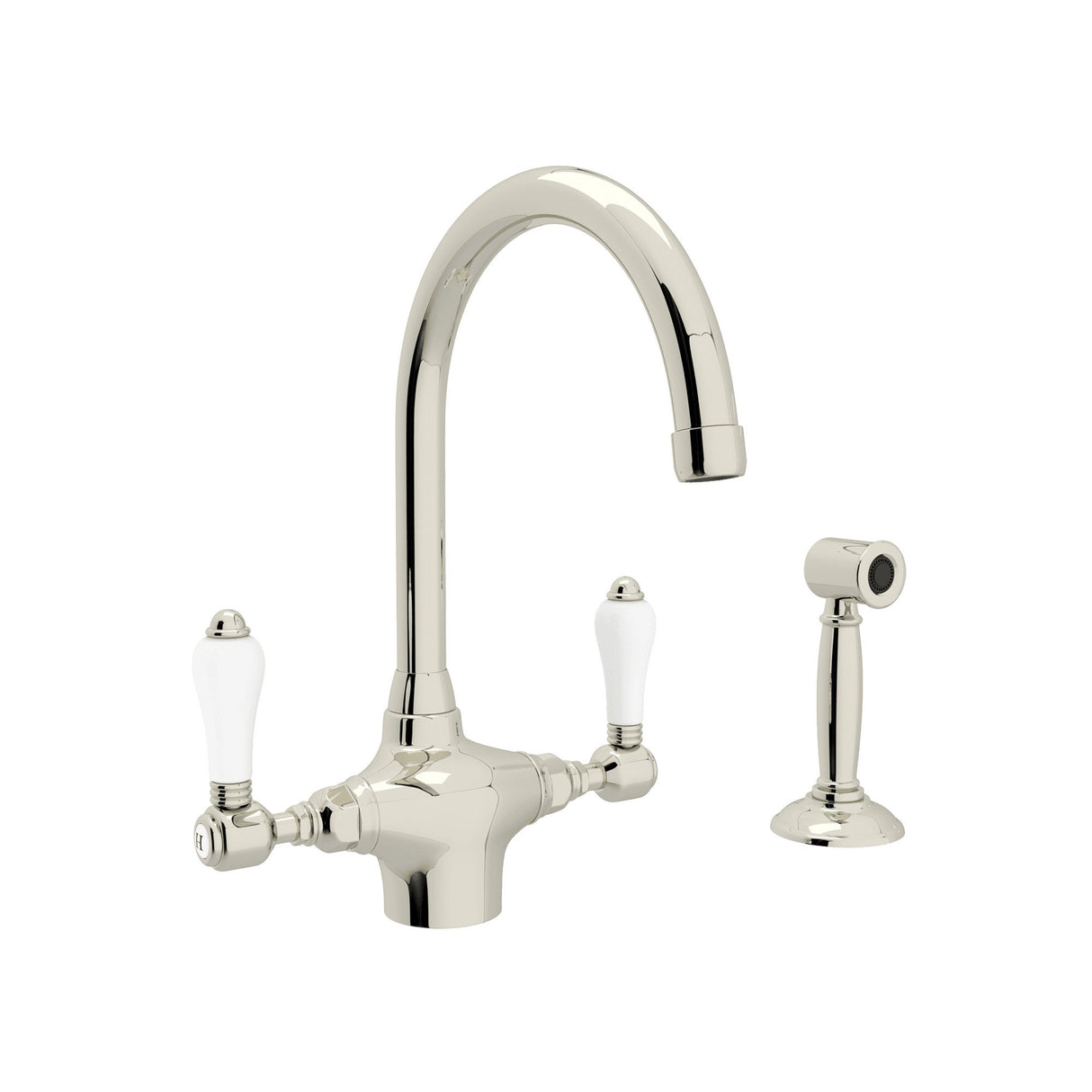 San Julio® Two Handle Kitchen Faucet With Side Spray A1676lpws-2