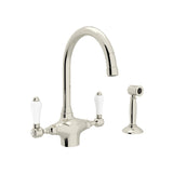 San Julio® Two Handle Kitchen Faucet With Side Spray A1676lpws-2