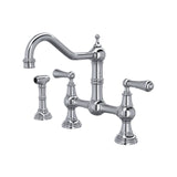 Edwardian Bridge Kitchen Faucet With Side Spray