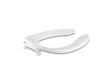 Lustra™ Elongated toilet seat with self-sustaining check hinge