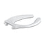Stronghold® Elongated toilet seat with integrated handle and check hinge