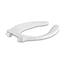 Stronghold® Elongated toilet seat with integrated handle and self-sustaining check hinge