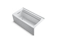 Archer® 60" x 32" integral apron Heated BubbleMassage™ air bath with Bask® heated surface and left-hand drain