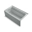 Archer® 60" x 32" integral apron Heated BubbleMassage™ air bath with Bask® heated surface and left-hand drain