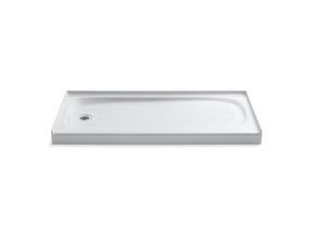 Salient® 60" x 30" alcove shower base, left drain