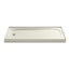 Salient® 60" x 30" alcove shower base, left drain