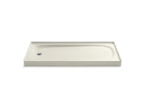 Salient® 60" x 30" alcove shower base, left drain