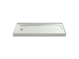 Salient® 60" x 30" alcove shower base, left drain