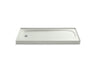 Salient® 60" x 30" alcove shower base, left drain