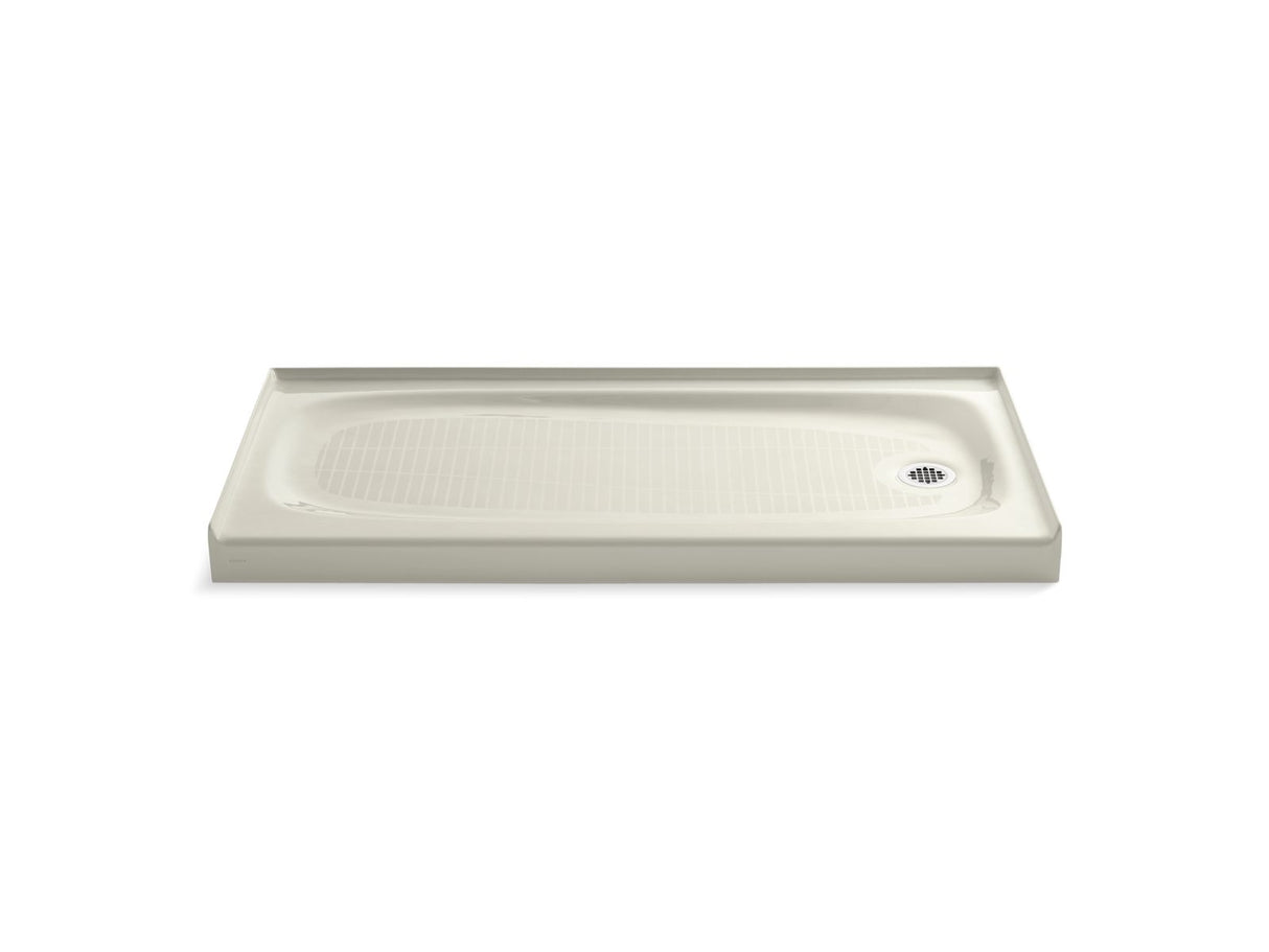 Salient® 60" x 30" alcove shower base, right drain