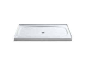 Salient® 60" x 36" alcove shower base, center drain