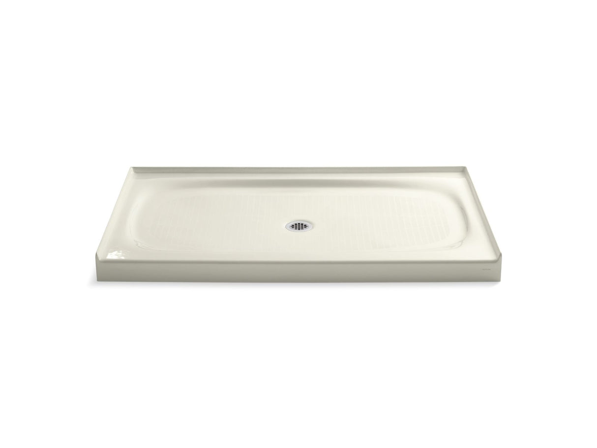 Salient® 60" x 36" alcove shower base, center drain