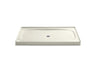 Salient® 60" x 36" alcove shower base, center drain