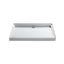 Groove® 48" x 36" alcove shower base, rear center drain