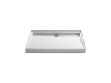 Groove® 48" x 36" alcove shower base, rear center drain