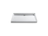 Groove® 48" x 36" alcove shower base, rear center drain