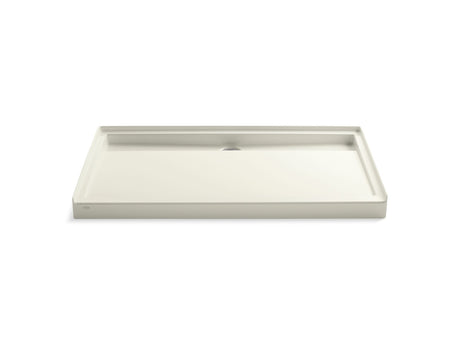 Groove® 60" x 36" alcove shower base, center drain
