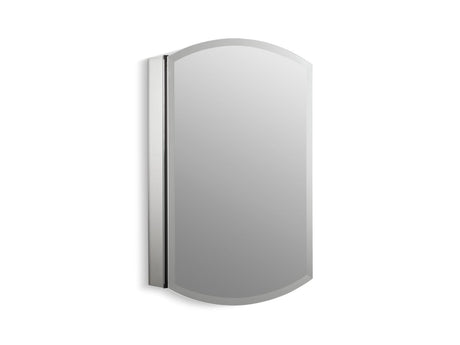 Archer® 20" W x 31" H aluminum single-door medicine cabinet, beveled edges