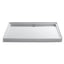 Groove® 60" x 42" alcove shower base, rear center drain