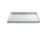 Groove® 60" x 42" alcove shower base, rear center drain