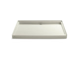 Groove® 60" x 42" alcove shower base, rear center drain