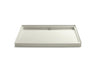 Groove® 60" x 42" alcove shower base, rear center drain