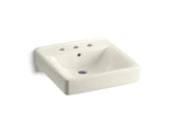 Soho® 20" x 18" wall-mount/concealed arm carrier bathroom sink with 8" widespread faucet holes