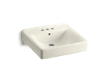 Soho® 20" x 18" wall-mount/concealed arm carrier arm bathroom sink with 4" centerset faucet holes