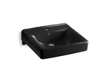Soho® 20" x 18" wall-mount/concealed arm carrier bathroom sink with single faucet hole