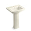 Archer® 24" rectangular pedestal bathroom sink