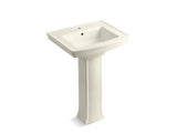 Archer® 24" rectangular pedestal bathroom sink