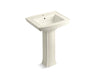 Archer® 24" rectangular pedestal bathroom sink