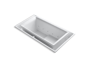 sok® 63" x 31-1/2" drop-in Effervescence bath with left-hand drain