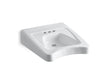Morningside™ 20" x 27" mount/concealed arm carrier wheelchair bathroom sink with 4" centerset faucet holes
