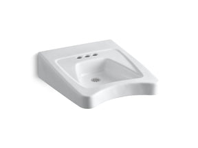 Morningside™ 20" x 27" mount/concealed arm carrier wheelchair bathroom sink with 4" centerset faucet holes