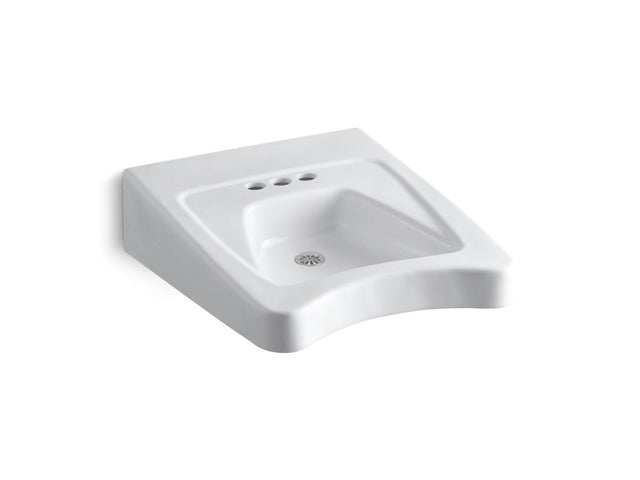 Morningside™ 20" x 27" mount/concealed arm carrier wheelchair bathroom sink with 4" centerset faucet holes