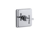 Pinstripe® Pure Rite-Temp® valve trim with cross handle