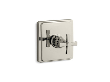 Pinstripe® Pure Rite-Temp® valve trim with cross handle