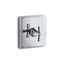 Pinstripe® Pure MasterShower® temperature control valve trim with Lever handle
